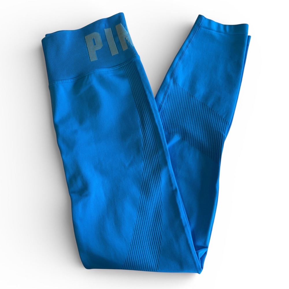 Victoria's Secret PINK Active Seamless High Waist Leggings Blue Women's Small